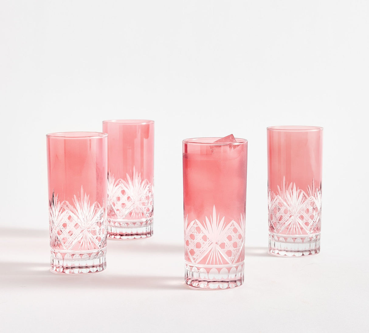 Antique Cut High Ball Glasses