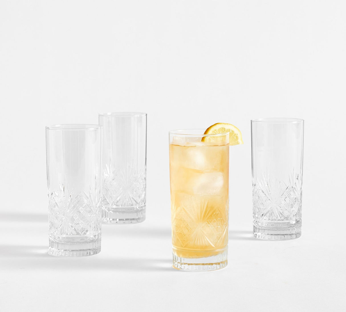 Antique Cut High Ball Glasses