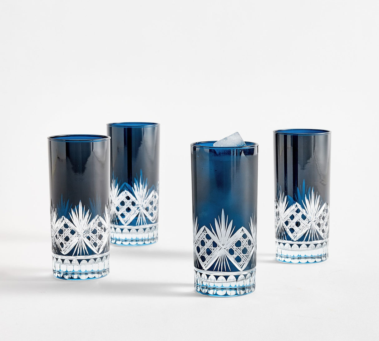 Antique Cut High Ball Glasses