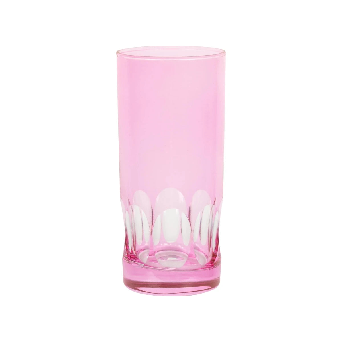 Verre long drink en cristallin taillé Nora
